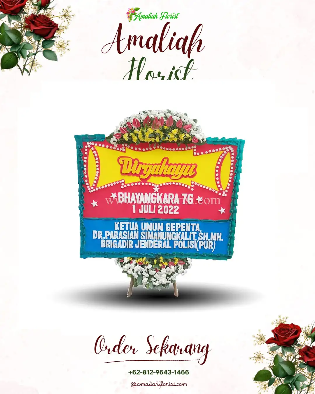 Papan Bunga HUT Ulang Tahun Ulian